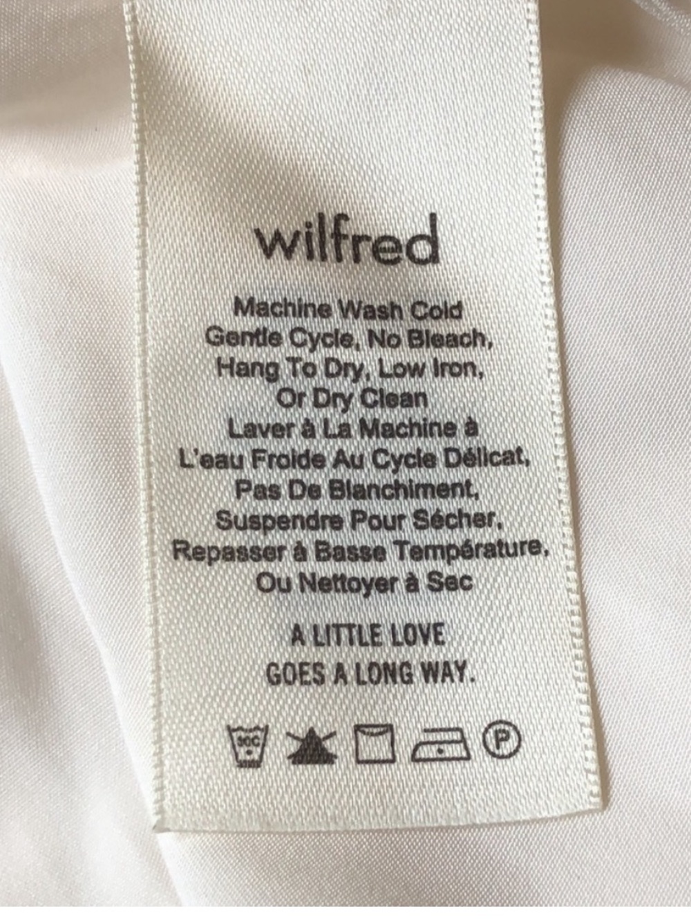 Aritzia Wilfred Estienne Blouse Cream Smocked Long Sleeve XS - Picture 6 of 7